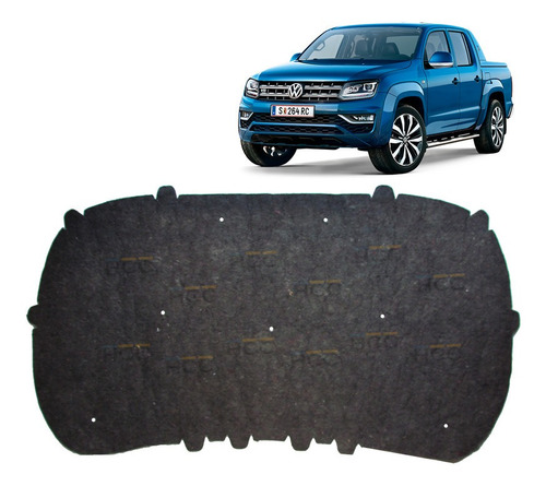 Kit Manta Forro Do Capô E Presilha Amarok 2010 2011 2012 13