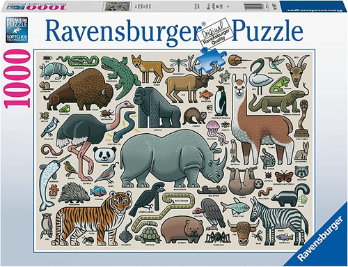 Puzzle 1000pz Animales Salvajes - Ravensburger 168071