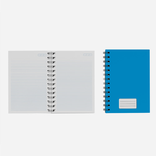 Caderno Grande 19x27 - Escolar - Capa Azul Claro