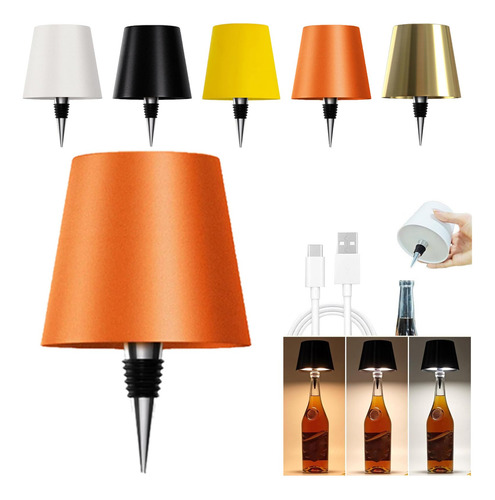 Lámpara Inalámbrica Para Botella De Vino, 3 Luces