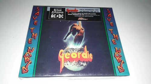 Cd Geordie Save The World - Slipcase C/ Mini Poster Lacrado Versão Do Álbum Cd Edição Exclusiva Em Slipcase Com Mini Poster 1976-2021 Lacrado Raridade