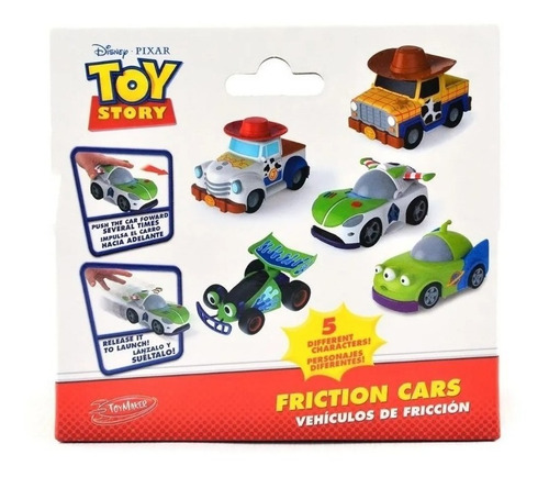 Imagen 6 de 7 de Auto Friccion Toy Story 13 Cm Personajes Surtidos X Unidad