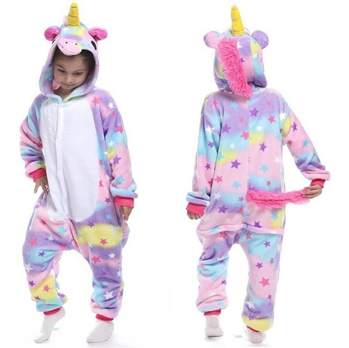 Pijama Y Disfraz Niño Animales Unicornio Estrella  Kigurumi