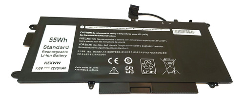 Bateria K5xww Para Dell Latitude 7389 7390 Latitude 12 5000