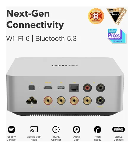 Amplificador Wiim Amp Ultra 100w Dac Ess Controle Voz Hdmi | Frete