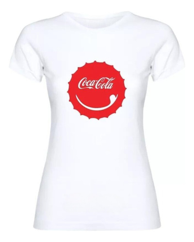 Polera De Mujer 100% Algodon Manga Corta - Coca Cola 02