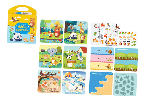 Libro De Pintura De Agua Ayuda De Juguetes Educativos Animal