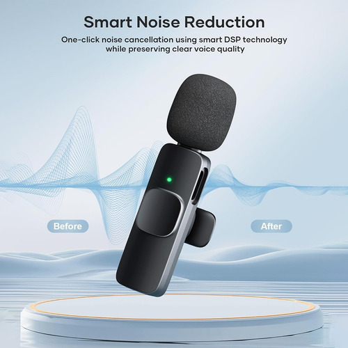 Micrófono Inalámbrico Para iPhone Android Pc iPad Plug Play