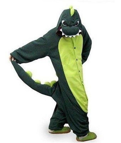 Pijama Con Capucha Tierna Adulto Unisex Disfraz Dinosaurio /