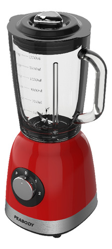 Licuadora Peabody Pe-ln810r 800 W Jarra De Vidrio 1.75 L Rojo