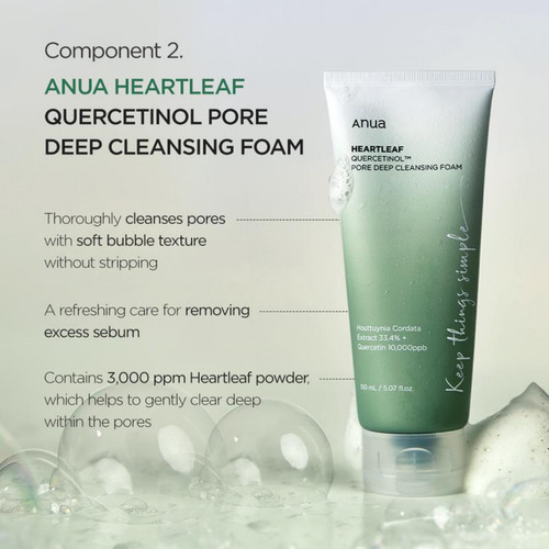 Set Limpiador Espumoso Limpiador Facial Coreano An-ua