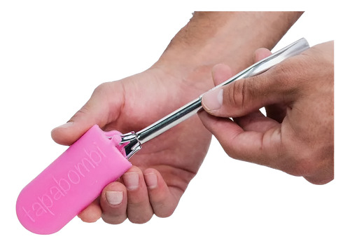 Tapa Bombilla Tapabombi Rosa