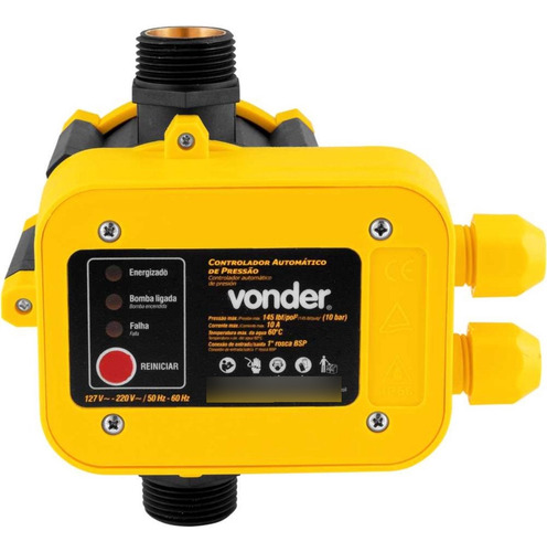 Bomba Pressurizadora De 1/2hp 110v Com Pressostato Vonder