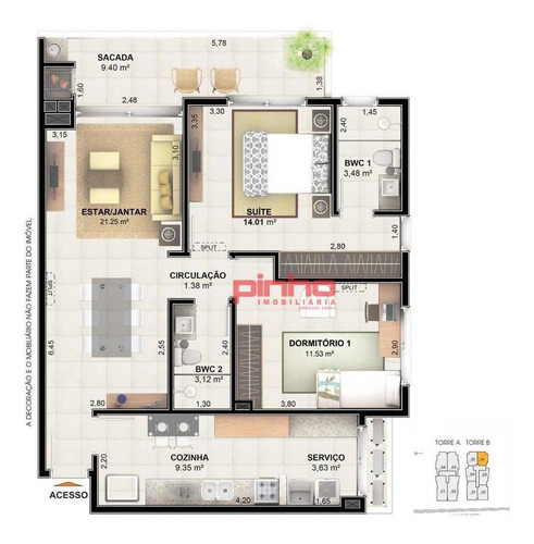 Imagem 29 de 30 de Apartamento Com 2 Dormitórios À Venda, 88 M² - Centro - Palhoça/sc - Ap0069