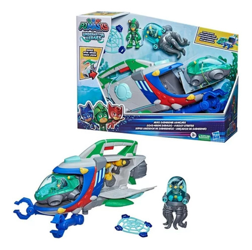 Pj Masks Submarino Con Figuras De Accion Y Accesorios