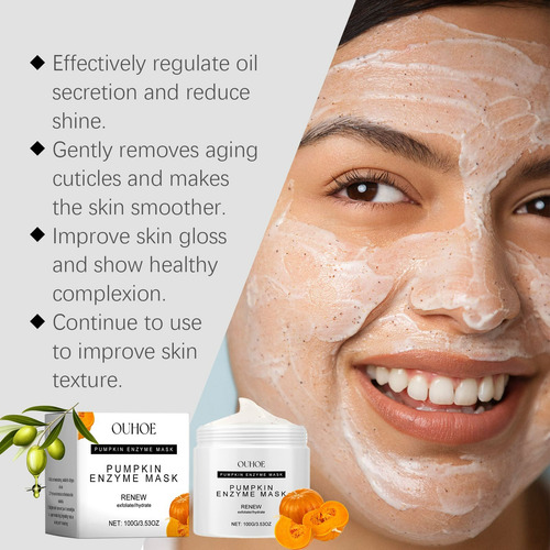 La Máscara Facial R Pumpkin Fruit Puede Limpiar Profundament