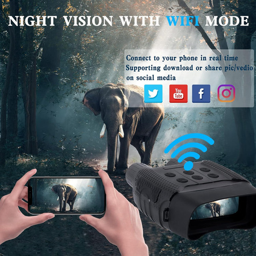 Luxun Gafas De Visión Nocturna Digitales, Tácticas Militares