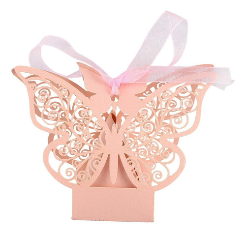 Para Caja De Recuerdos De Boda Con Forma De Mariposa, 50