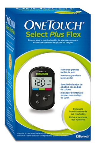 Glucómetro Onetouch Select Plusflex Con 10 Tiras 10 Lancetas