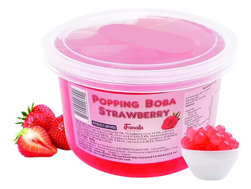 Popping Boba Pearls, 100% Libres De Grasa, Boba Explosiva, P