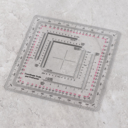 5 Escala De Del Transportador De Lectura Del 12x12cm