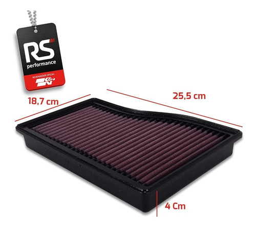 Filtro De Ar Esportivo K&n Mercedes Benz B160 B180 B20 1.3