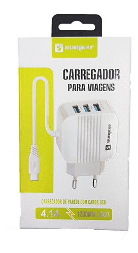 Imagem 5 de 6 de Carregador Original Tipo C Com 3 Usb 3.1 A