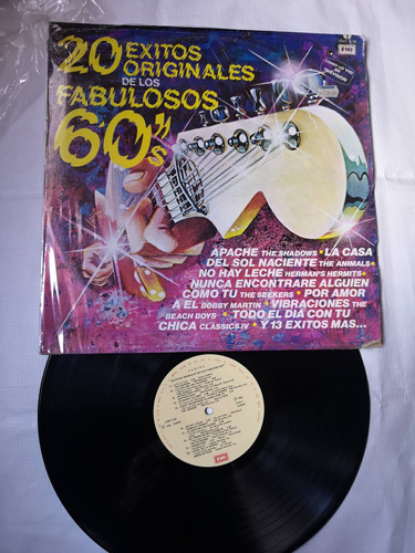 20 Éxitos Originales Fabulosos 60s Disco Vinil Original 