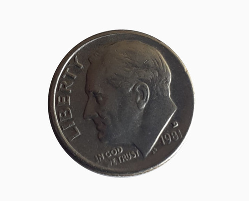 Moneda Estados Unidos 1981 1 Dime
