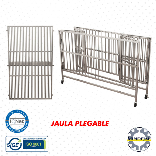 Jaula Corral Plegable De Acero Inoxidable Tym