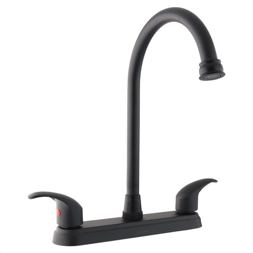 Llave Mezcladora Para Fregadero 8 Pulgadas Solvex Grifo Negro
