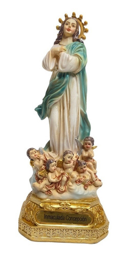 Estatua Virgen Inmaculada Concepcion Maria Imagen 17cm Italy