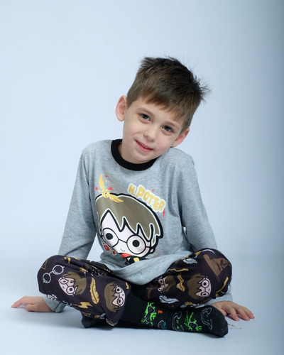 Pijama Largo Brilla En La Oscuridad Niño Niña