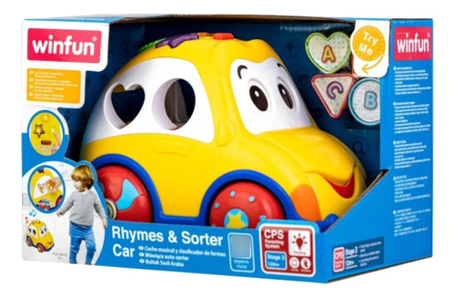 Juguete Auto Luz Melodias Winfun Bebe Niño Didactico