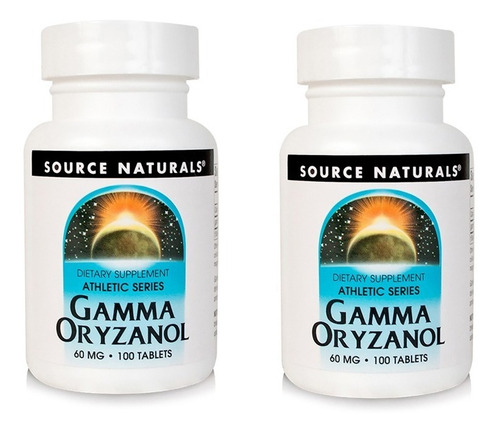 Imagem 1 de 4 de 2 Unidades Gamma Oryzanol Source Naturals - 100 Tablets