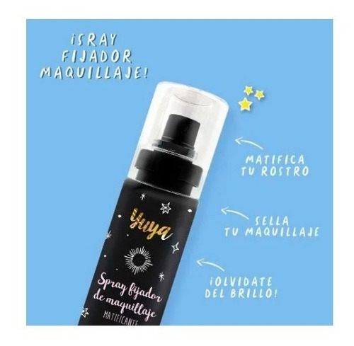 Imagen 3 de 4 de Spray Fijador De Maquillaje Yuya 60ml Duración Y Sin Brillo