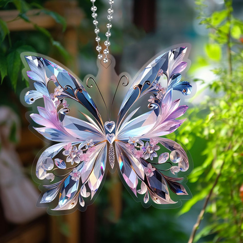 Colgante Acrílico Crystal Butterfly