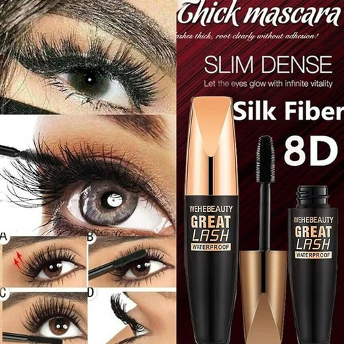 Mascara De Pestañas 8d Waterproof Super Largas Premium New!