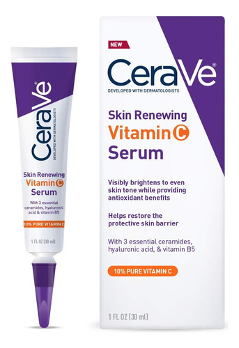 Serum Cerave Con Vitamina C Y Ácido Hialurónico 30 Ml (1 Paq