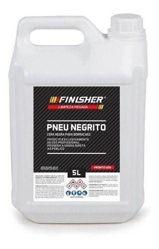 Pneu Negrito Cera Negra Para Borrachas 5l Finisher