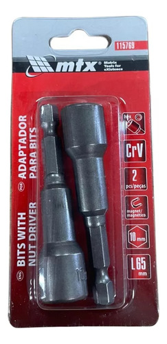 Adaptador Magnetico Para Bits 2pçs 10mm Crv - Mtx