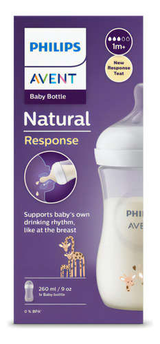 Kit Mamadeira Pétala Avent 260 Ml + Chupeta Soothie Rosa