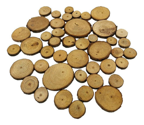 Rebanadas De Troncos De De Pino Decoración Rústica