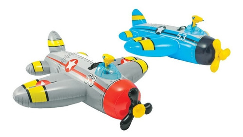 Inflable Flotante Para Alberca Avión Con Pistola De Agua