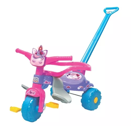 Motinha Triciclo Motoca Infantil Mini Veículo Rosa C/ Pedal