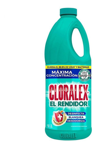 Blanqueador Desinfectante Cloralex® Líquido, Concentrado, 2l