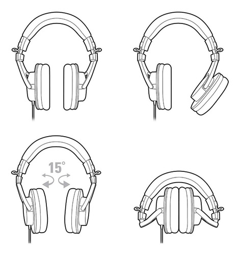 Auriculares Audio-Technica M-Series ATH-M30x negro