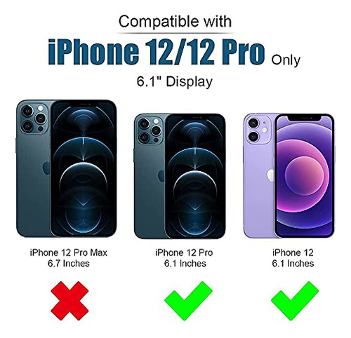 Funda Cartera Para iPhone 12 12 Pro Rose Dorado 6.1puLG Piel
