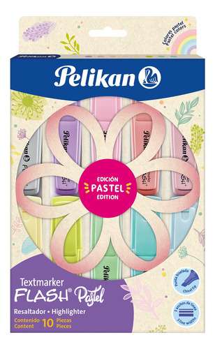 Est Resaltador Pelikan X10 Pastel Textmarker Flash