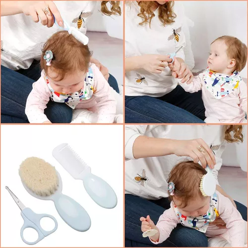 Lictin - Kit de aseo y salud para bebés, juego de cuidado de seguridad 15  en 1, juego de cuidado de la salud para recién nacidos con cepillo para el